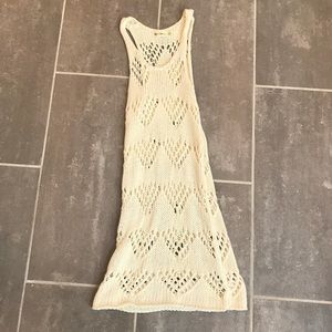 Ivory Knitted Cover Up Dress from Urban Outfitters
